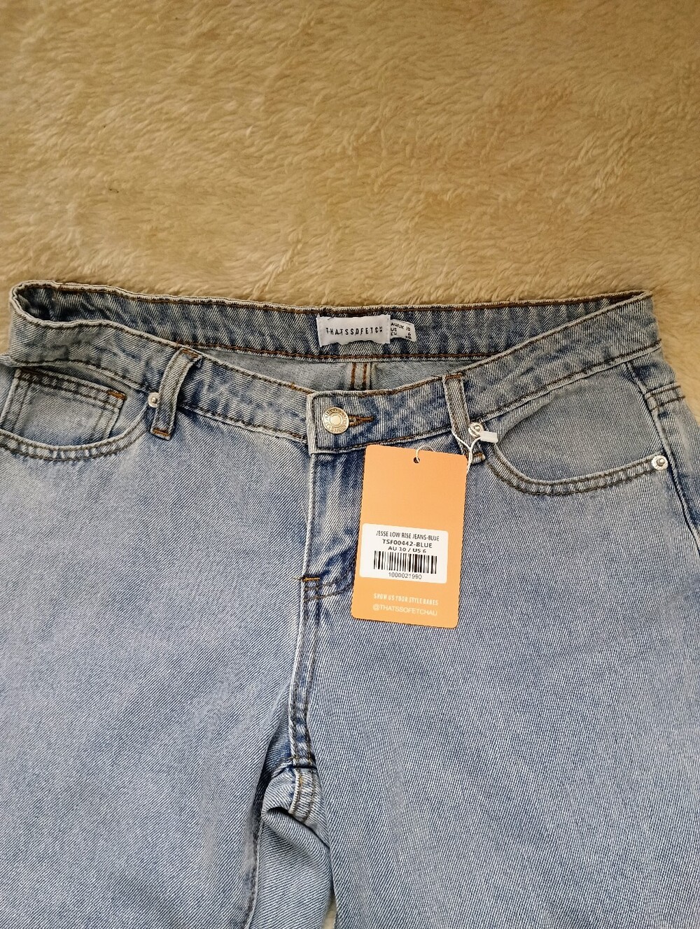 NWT That's So Fetch "Jesse" Low Rise Jeans - Light Blue (US 6)Brand new with ta